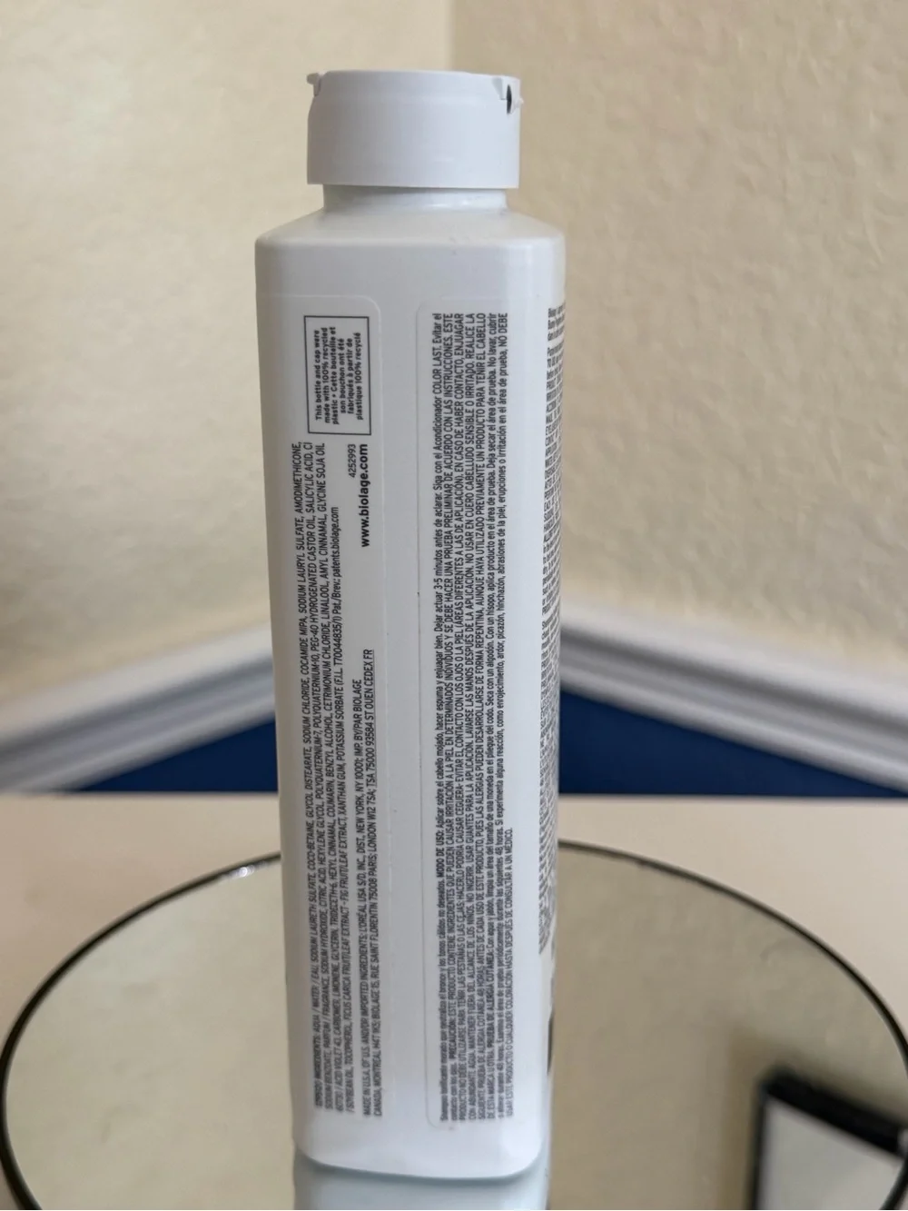 Matrix Biolage ColorLast Purple Shampoo designed for color-treated hair.